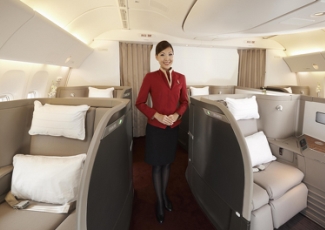 Luxury Air Travel in First Class Cathay Pacific